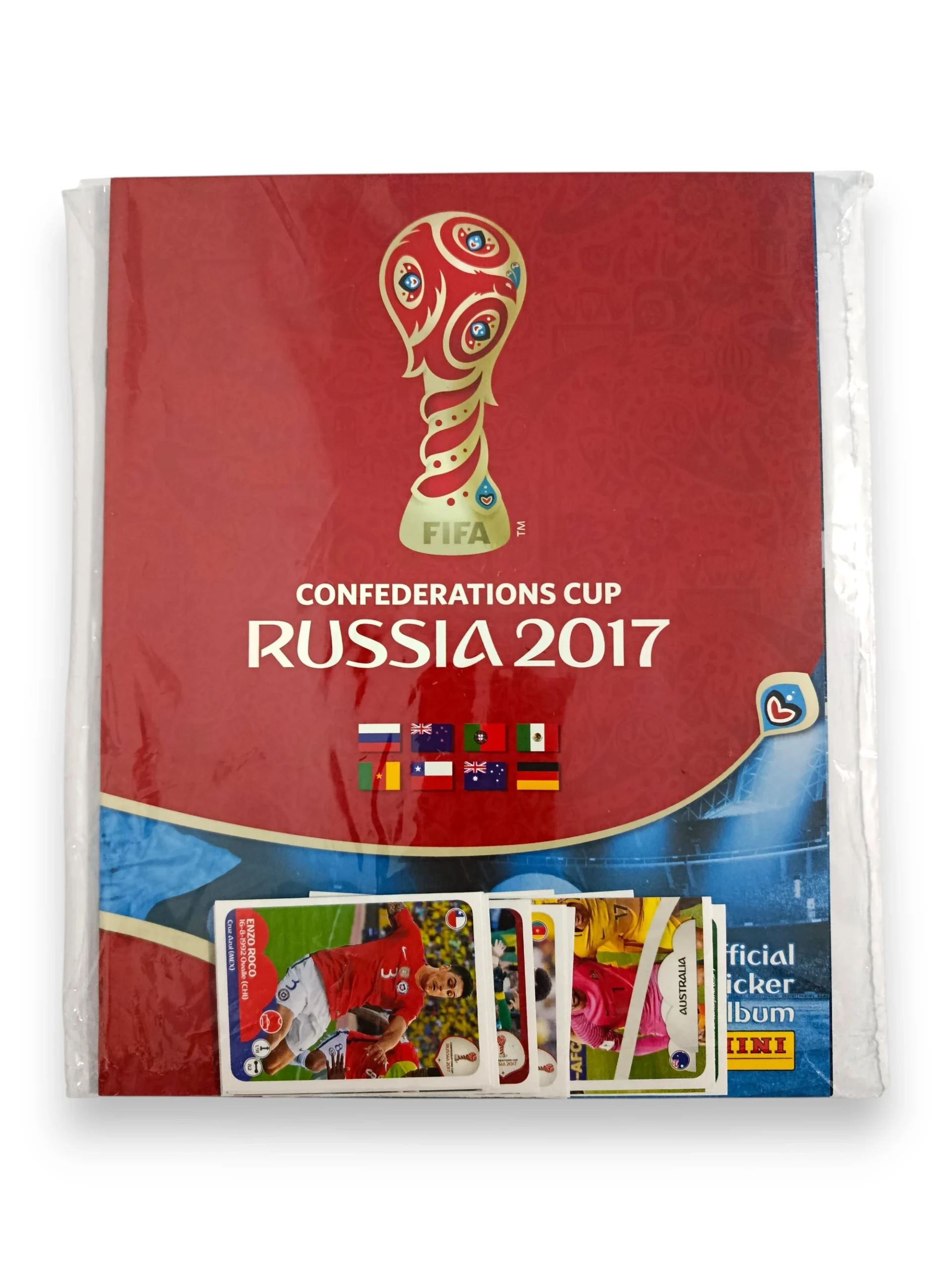 Álbum Panini Copa Confederaciones Rusia 2017 + 20 láminas a pegar